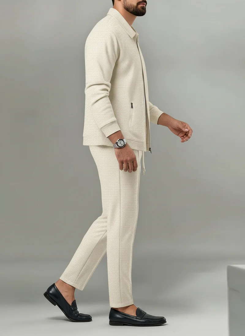 Ensemble zippé coupe droite