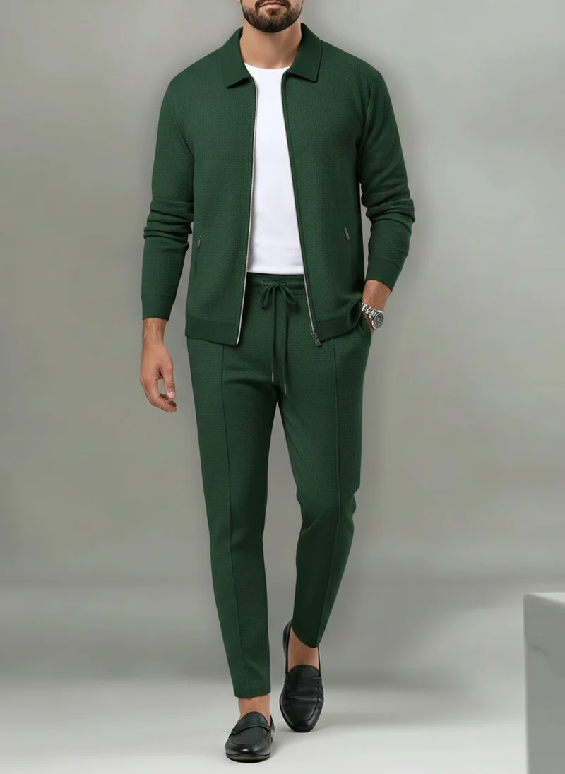 Ensemble zippé coupe droite