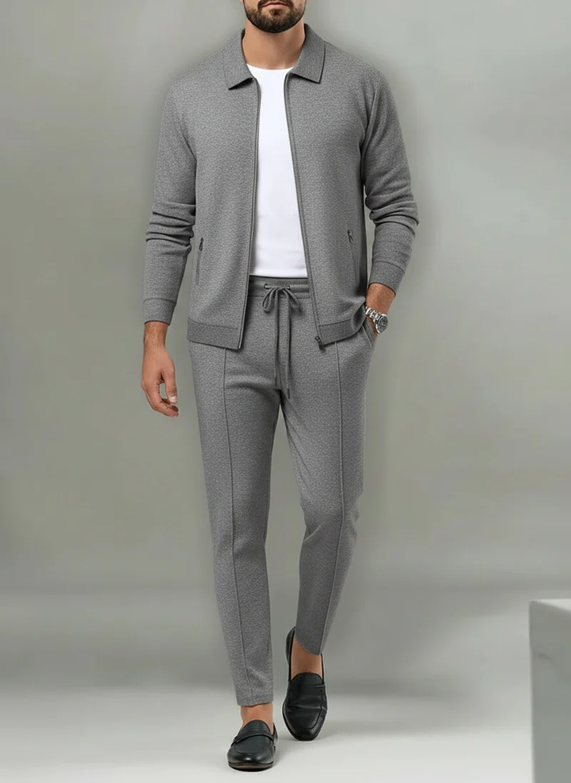 Ensemble zippé coupe droite