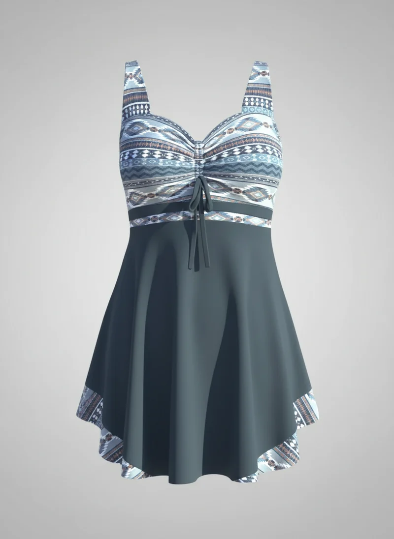 Maillot de bain une pièce froncé