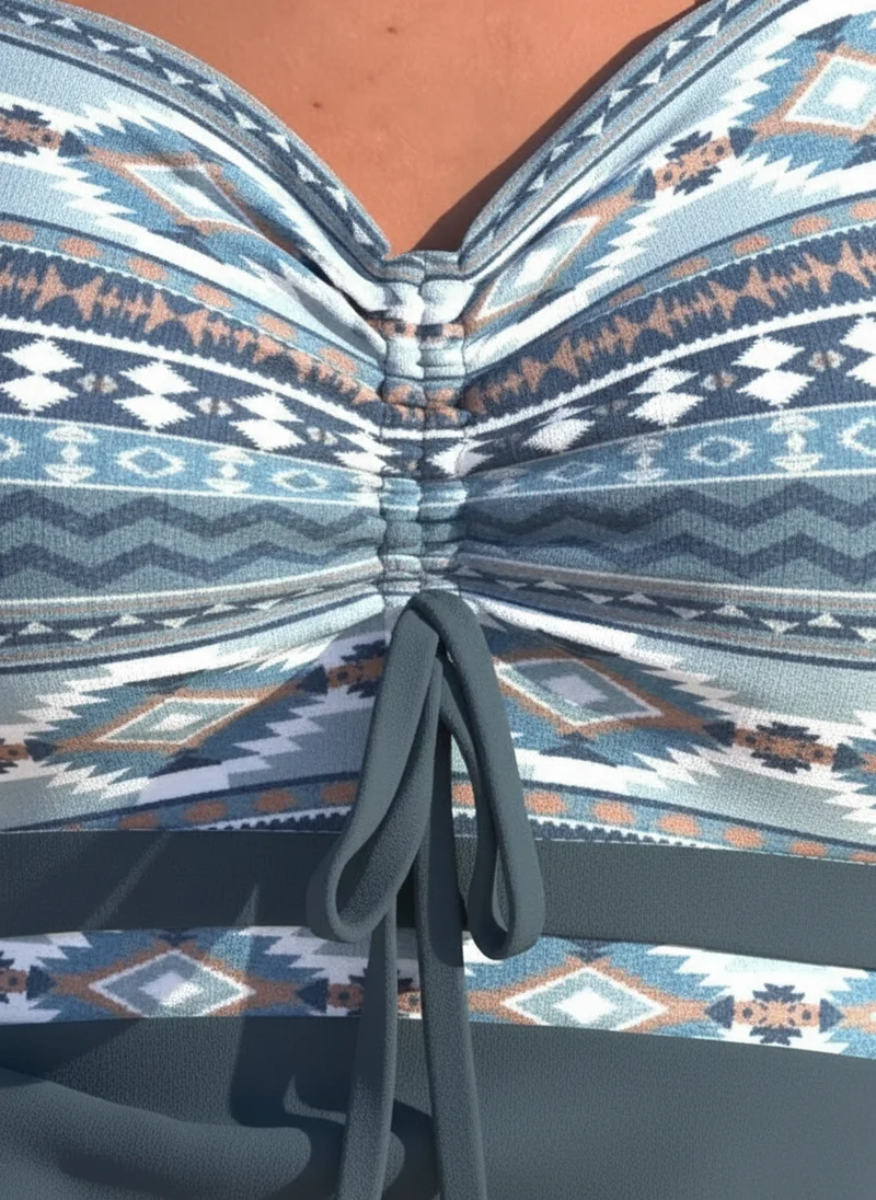 Maillot de bain une pièce froncé
