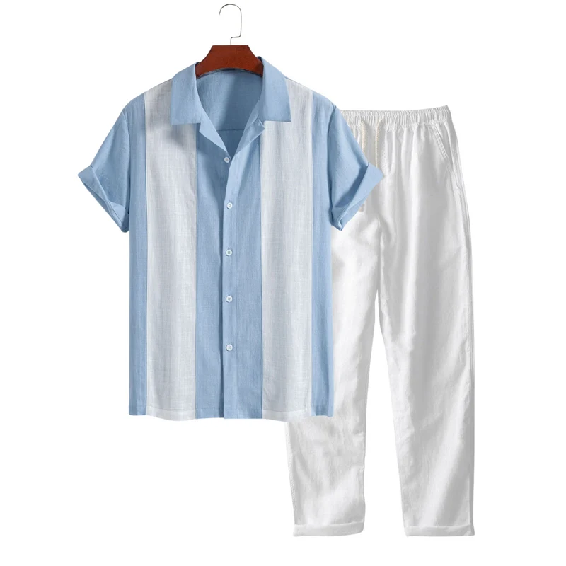 T-shirt à manches courtes et un pantalon en lin