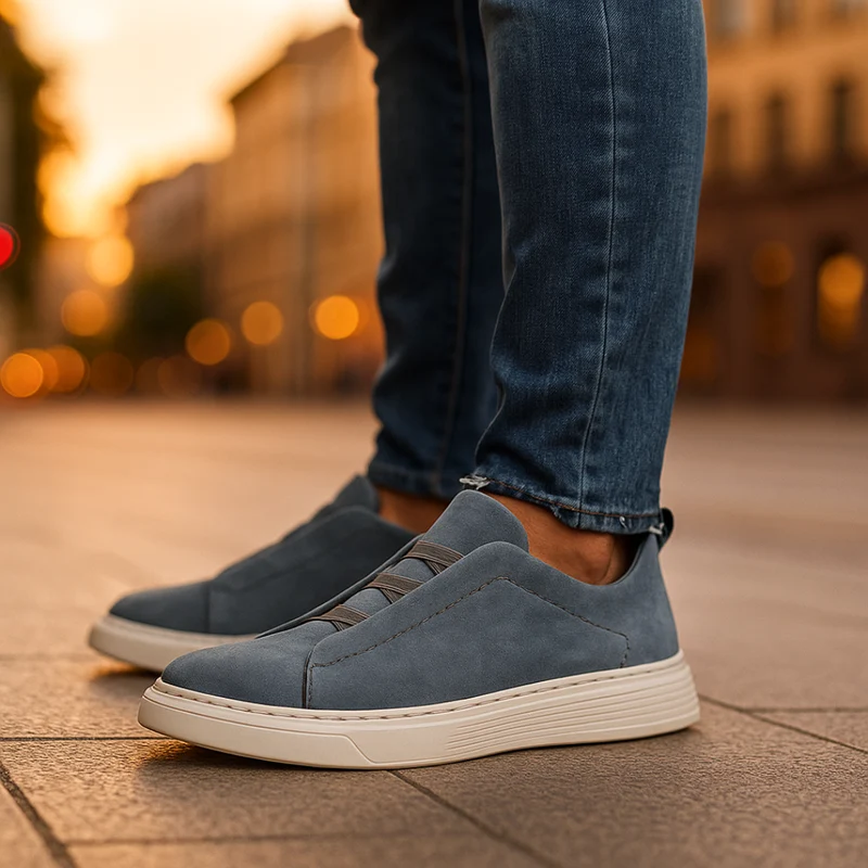 Baskets Casual en Suède Style Urbain