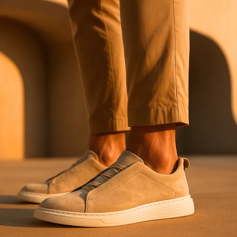 Baskets Casual en Suède Style Urbain