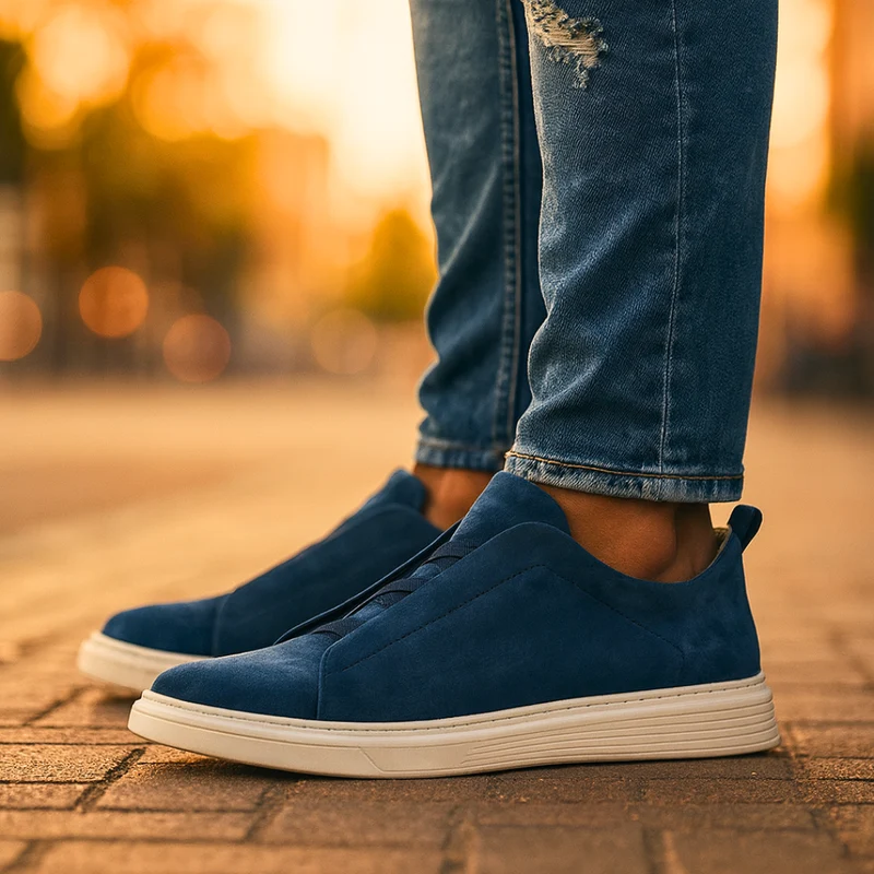 Baskets Casual en Suède Style Urbain