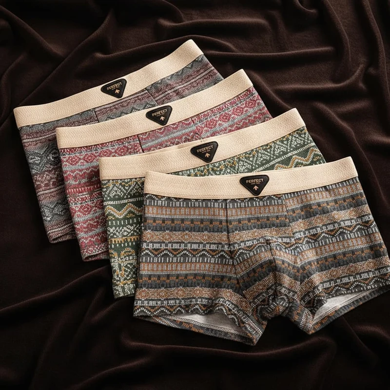 Retro Cotton Boxer Shorts