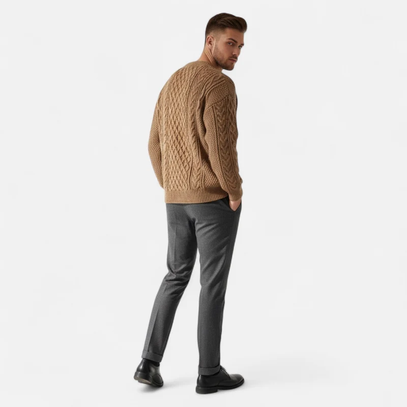 Pull Classique Homme en Laine Haut de Gamme