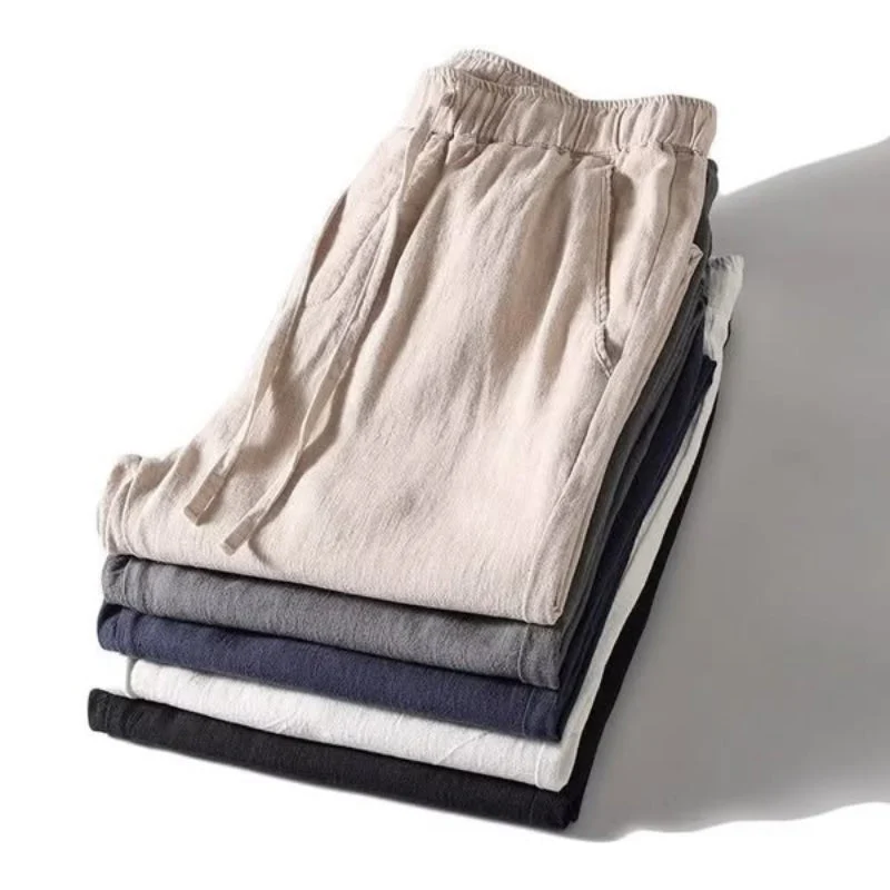 Pantalon Homme en Lin Léger et Respirant