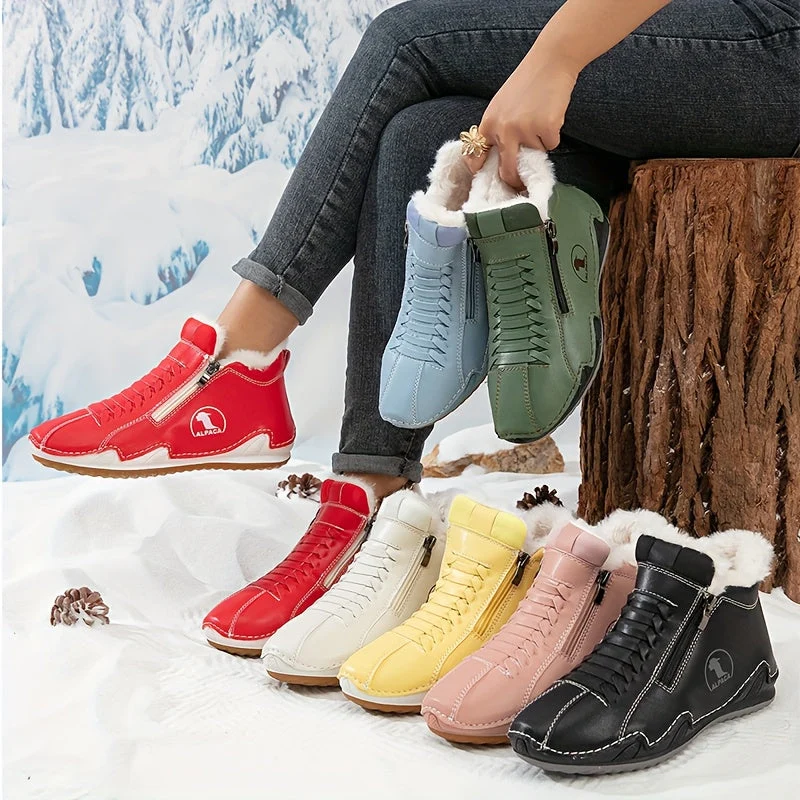 Bottines d’Hiver Confortables à Soutien Ergonomique