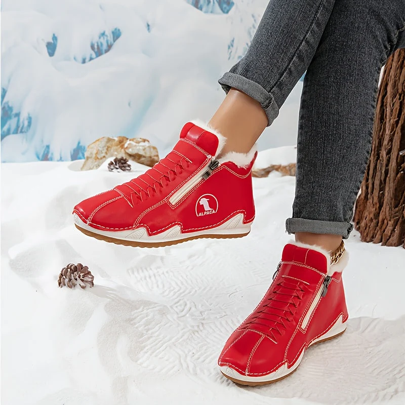 Bottines d’Hiver Confortables à Soutien Ergonomique