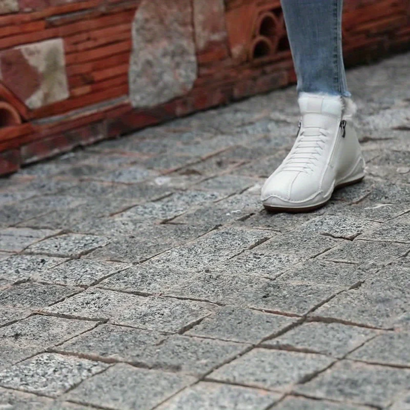Bottines d’Hiver Confortables à Soutien Ergonomique