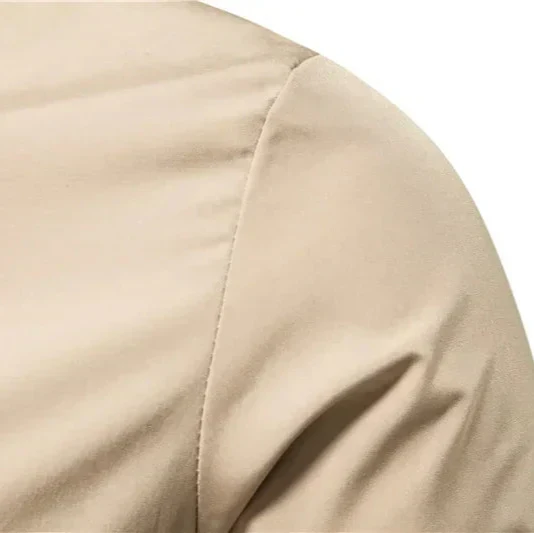 Veste Bomber Zippée pour Homme avec Col Ribané et Poches Frontales