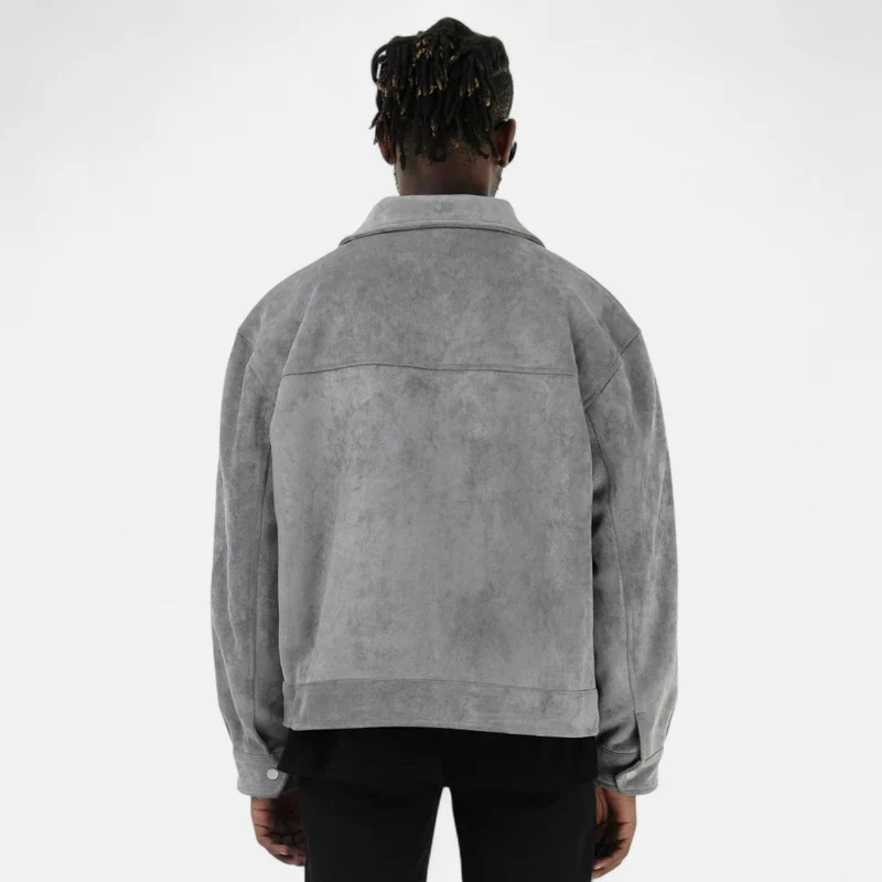 Veste Ample en Suède Premium pour Homme