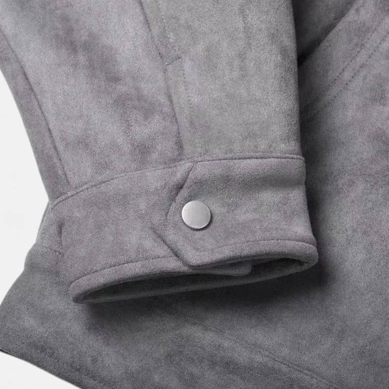 Veste Ample en Suède Premium pour Homme