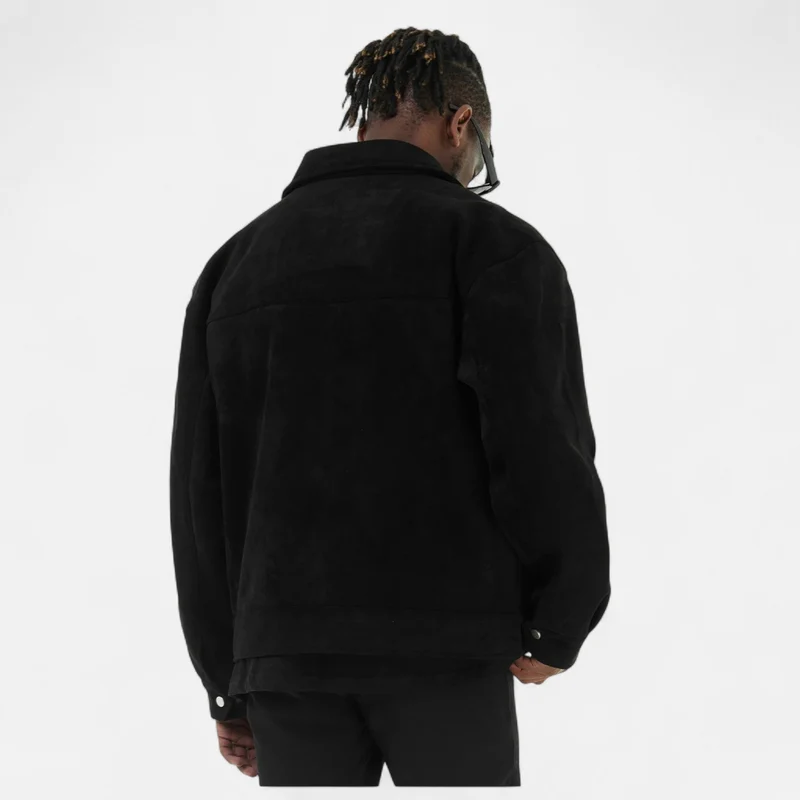 Veste Ample en Suède Premium pour Homme