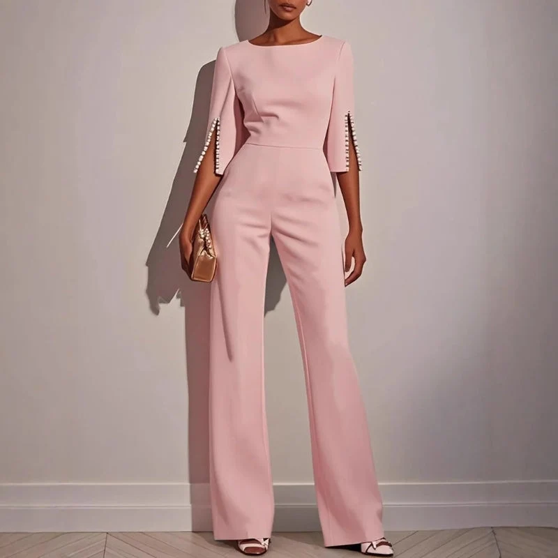 Combinaison Elegante Une Piece Silhouette Fluide