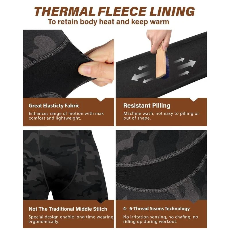 Nordvail Ensemble de Sous-Vêtements Isolants