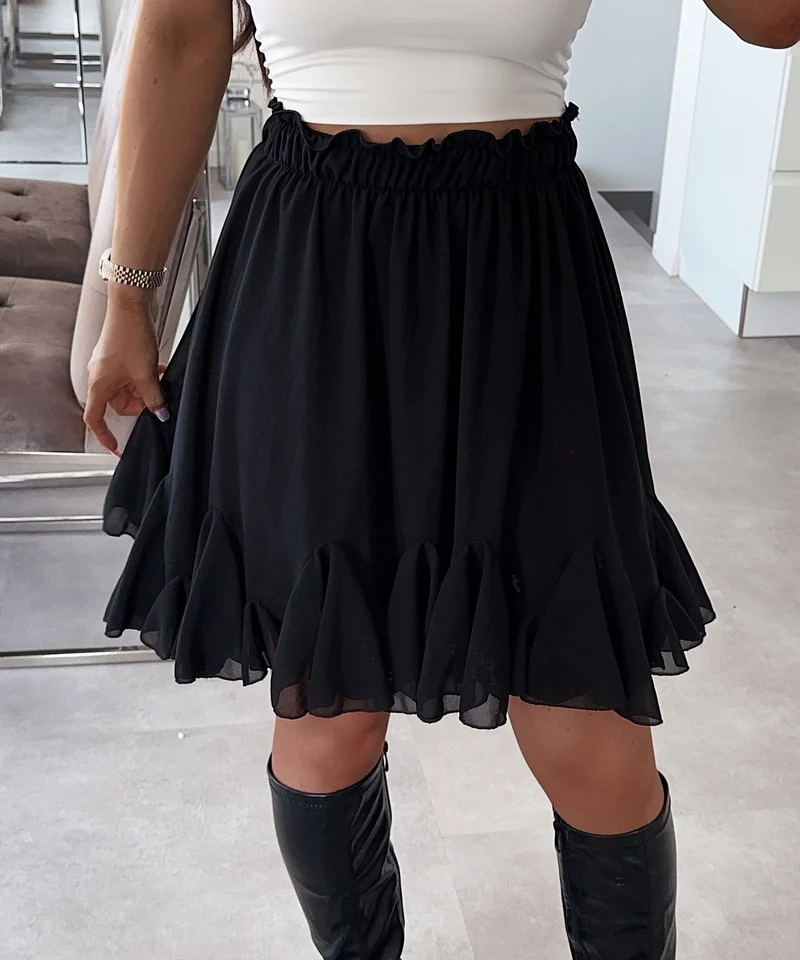 Jupe Nicole Schwarz coupe élégante