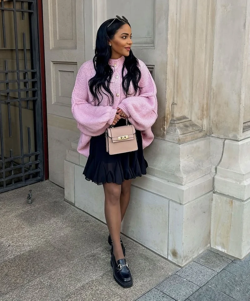 Jupe Nicole Schwarz coupe élégante