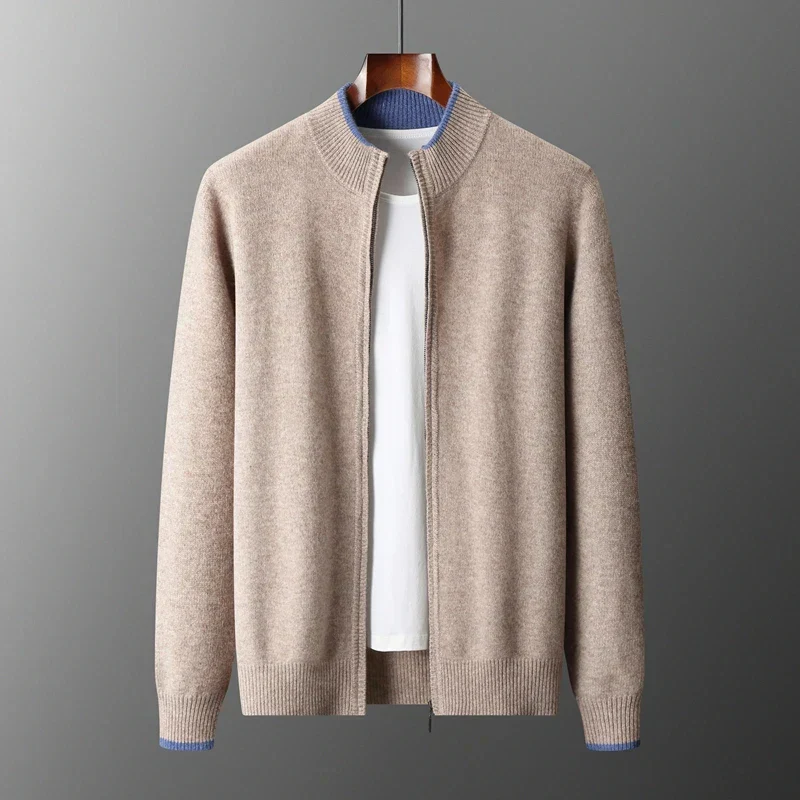 Veste en cachemire à fermeture éclair Riku