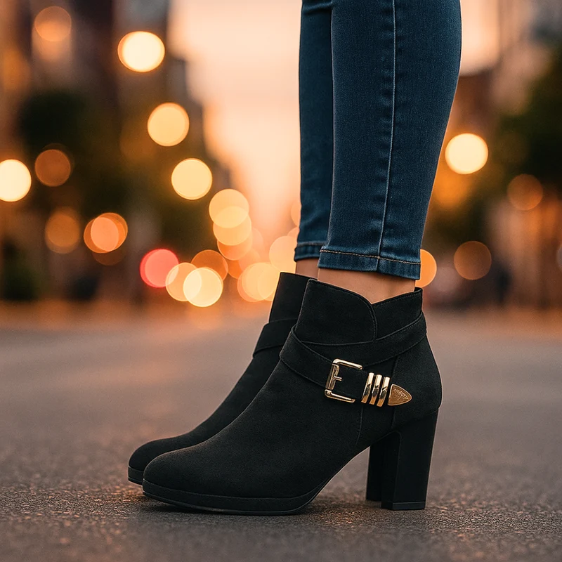 Bottes en Suède Wrap Élégantes