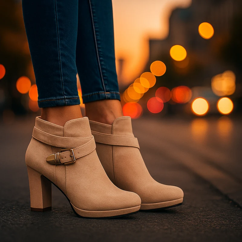 Bottes en Suède Wrap Élégantes