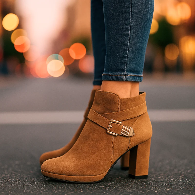 Bottes en Suède Wrap Élégantes