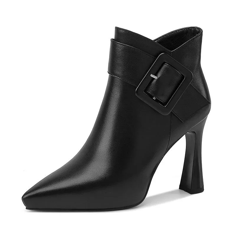 Clarice Boucle Ankle Boots
