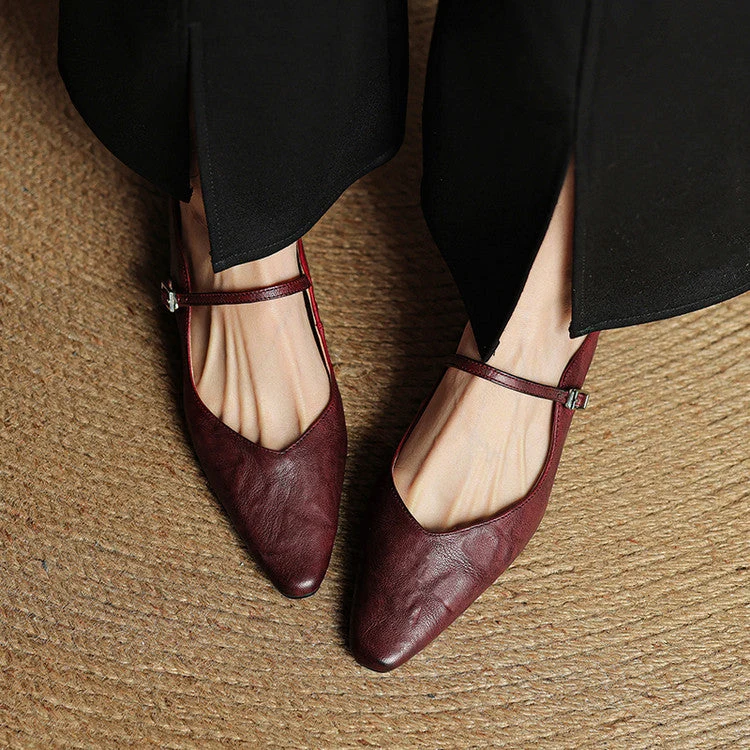 Mules en cuir véritable Orella