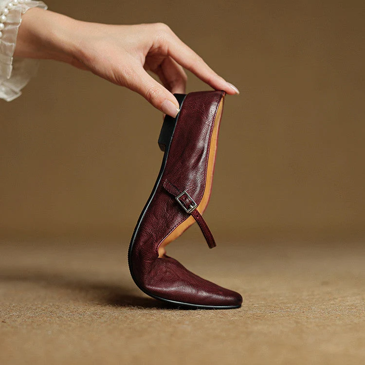 Mules en cuir véritable Orella