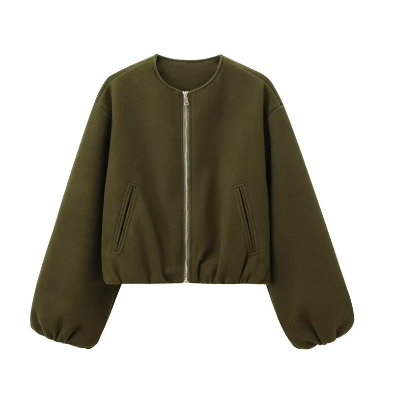 Veste Bomber Grise Femme au Style Décontracté et Confortable