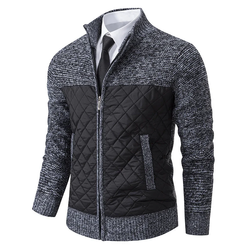 Veste Élégante en Jacquard Twill Chaude pour Homme