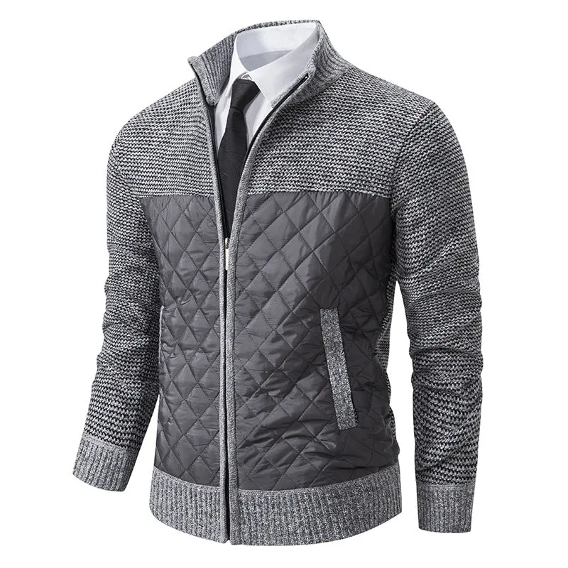 Veste Élégante en Jacquard Twill Chaude pour Homme