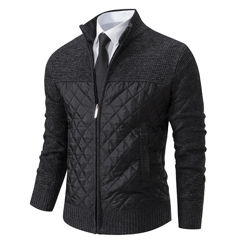 Veste Élégante en Jacquard Twill Chaude pour Homme