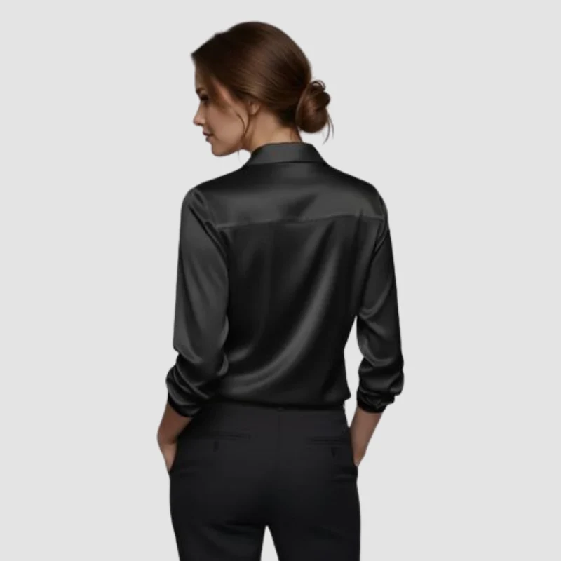 Blouse Satinée Élégance Intemporelle