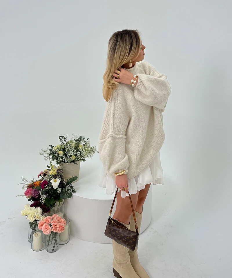 Bottes de cowboy beiges hautes au style western