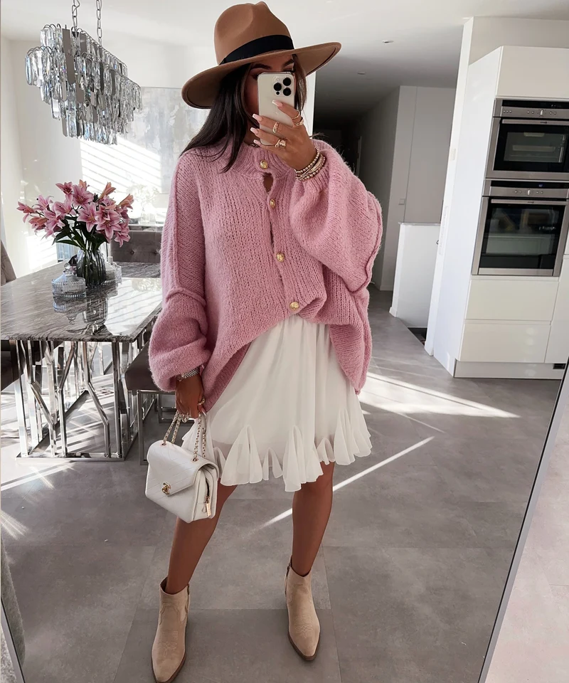 Jupe blanche Nicole au style épuré