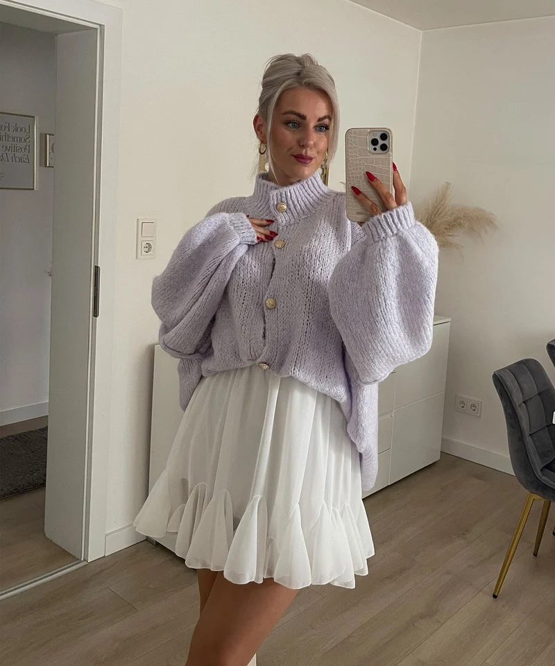 Jupe blanche Nicole au style épuré