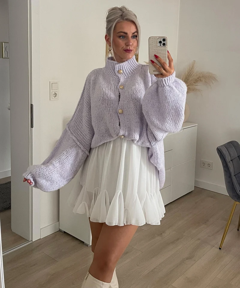 Jupe blanche Nicole au style épuré