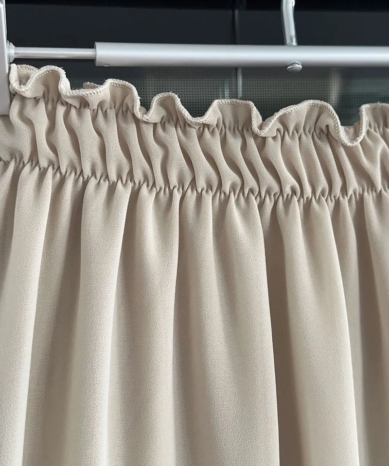 Jupe beige Nicole coupe fluide