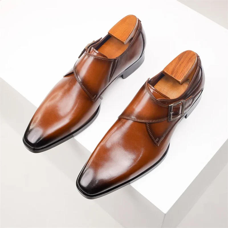 Souliers italiens artisanaux en cuir premium