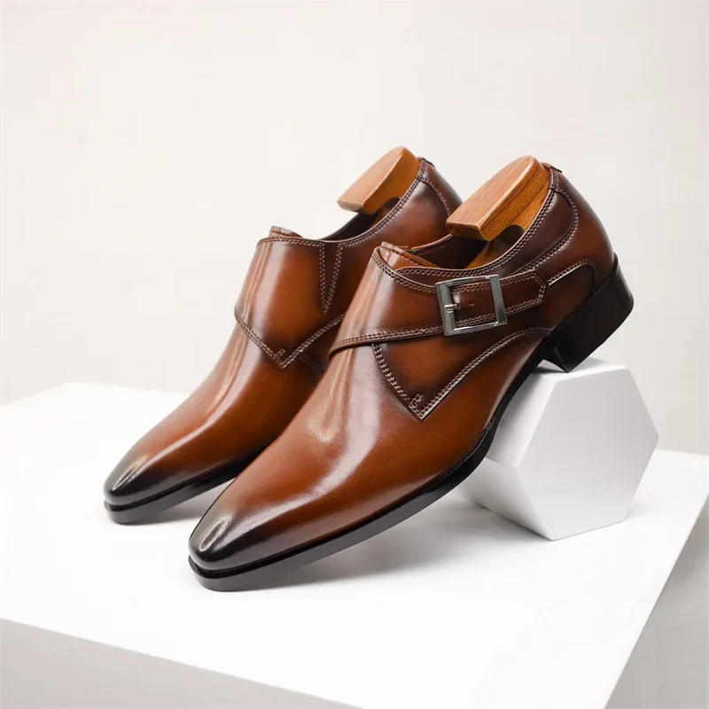 Souliers italiens artisanaux en cuir premium