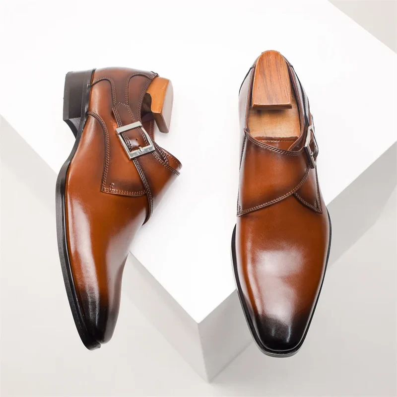 Souliers italiens artisanaux en cuir premium