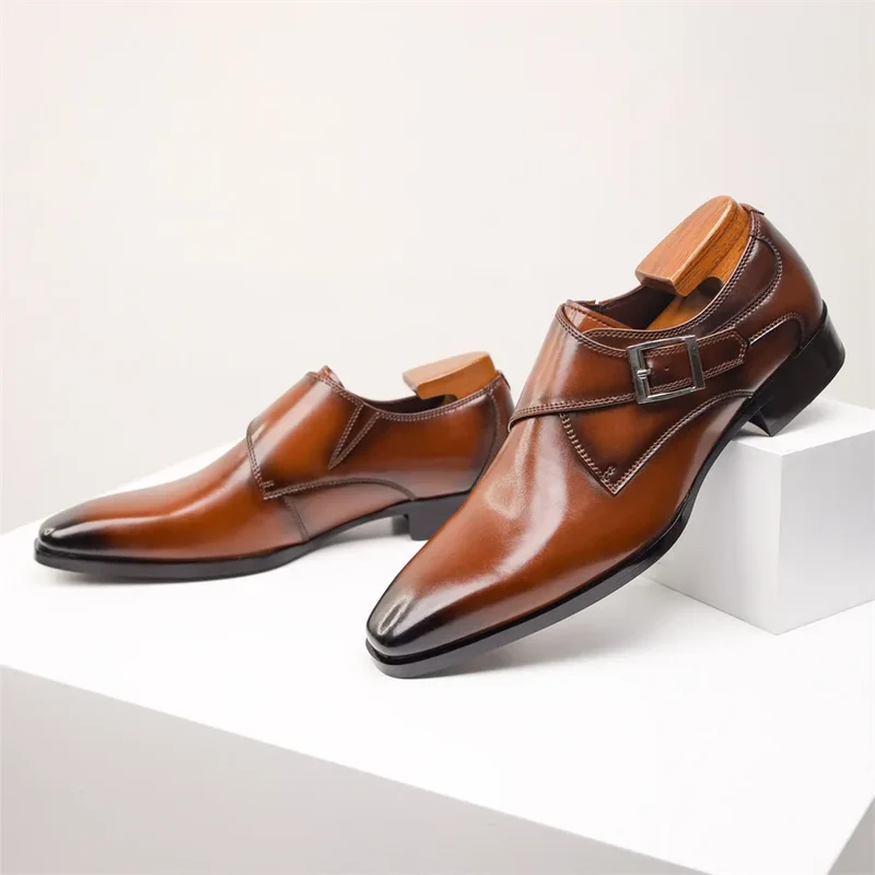 Souliers italiens artisanaux en cuir premium