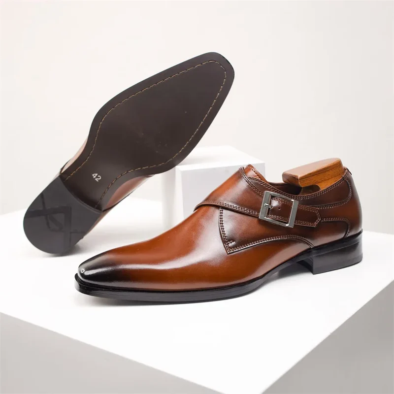 Souliers italiens artisanaux en cuir premium