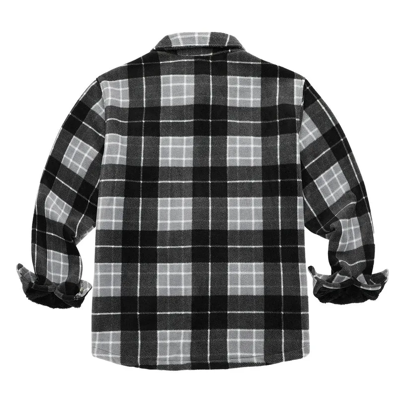 Chemise à carreaux doublée chaude – 5 modèles disponibles
