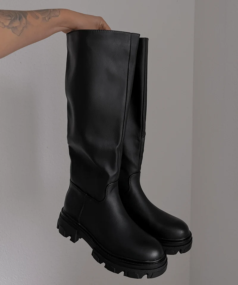 Bottes noires élégantes Amira