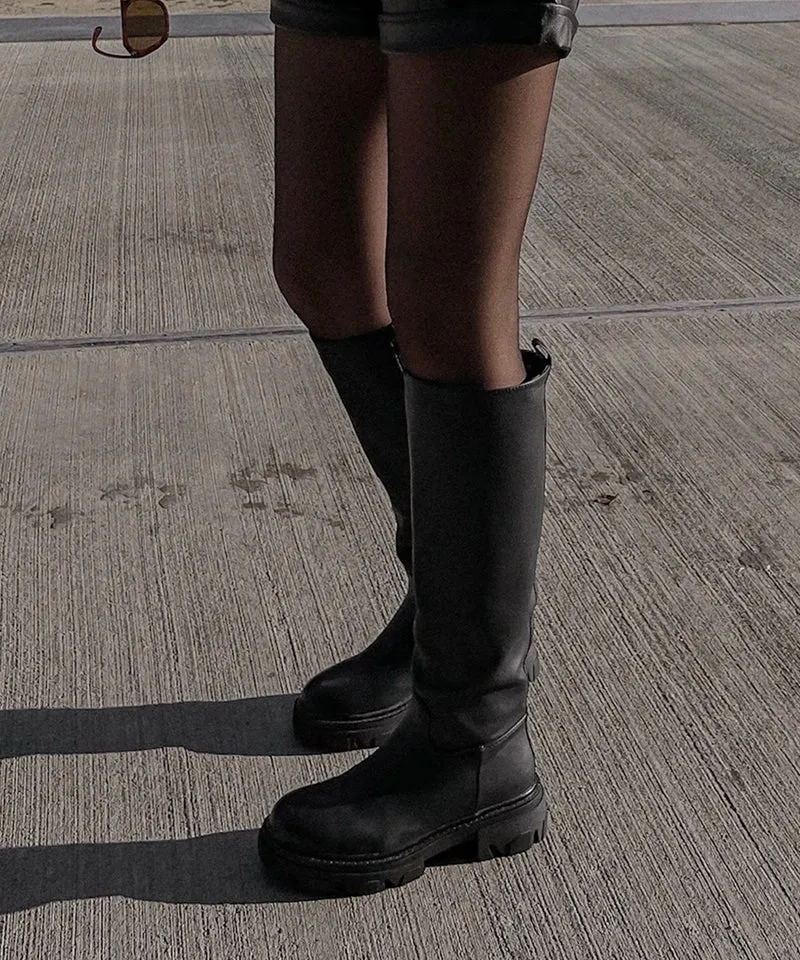 Bottes noires élégantes Amira