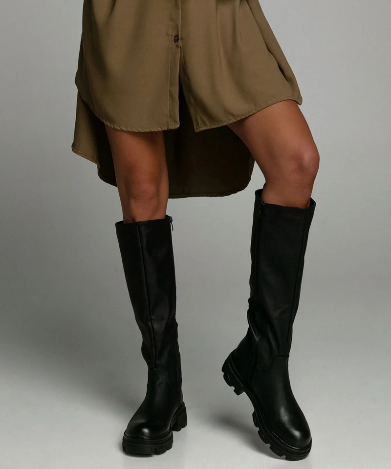 Bottes noires élégantes Amira