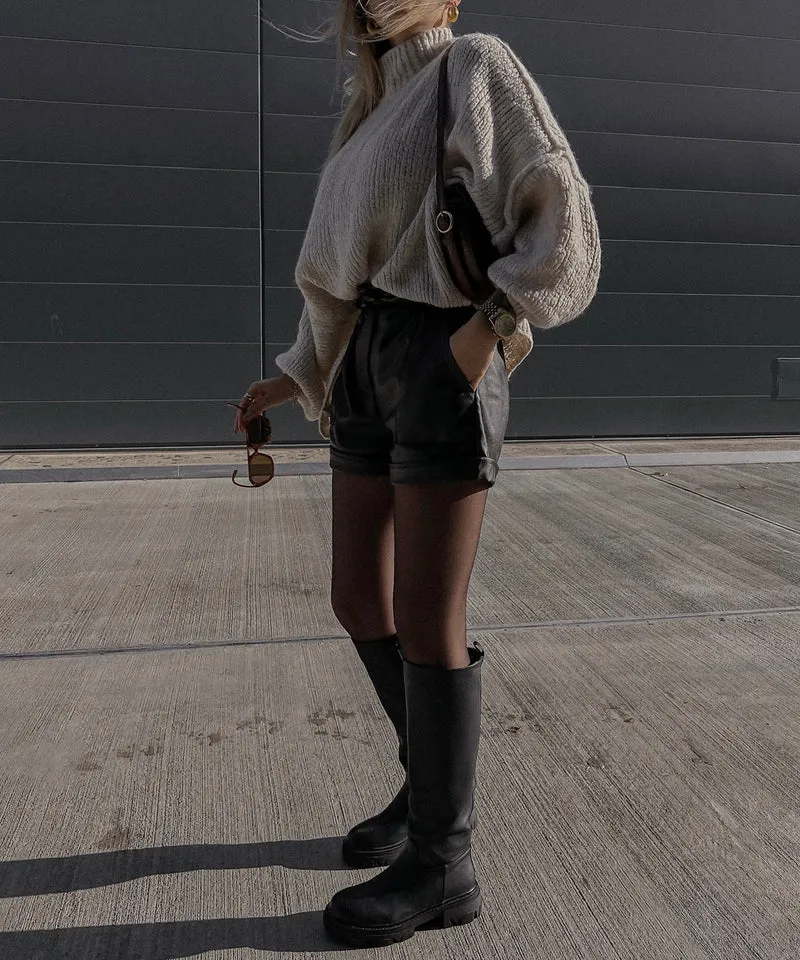 Bottes noires élégantes Amira